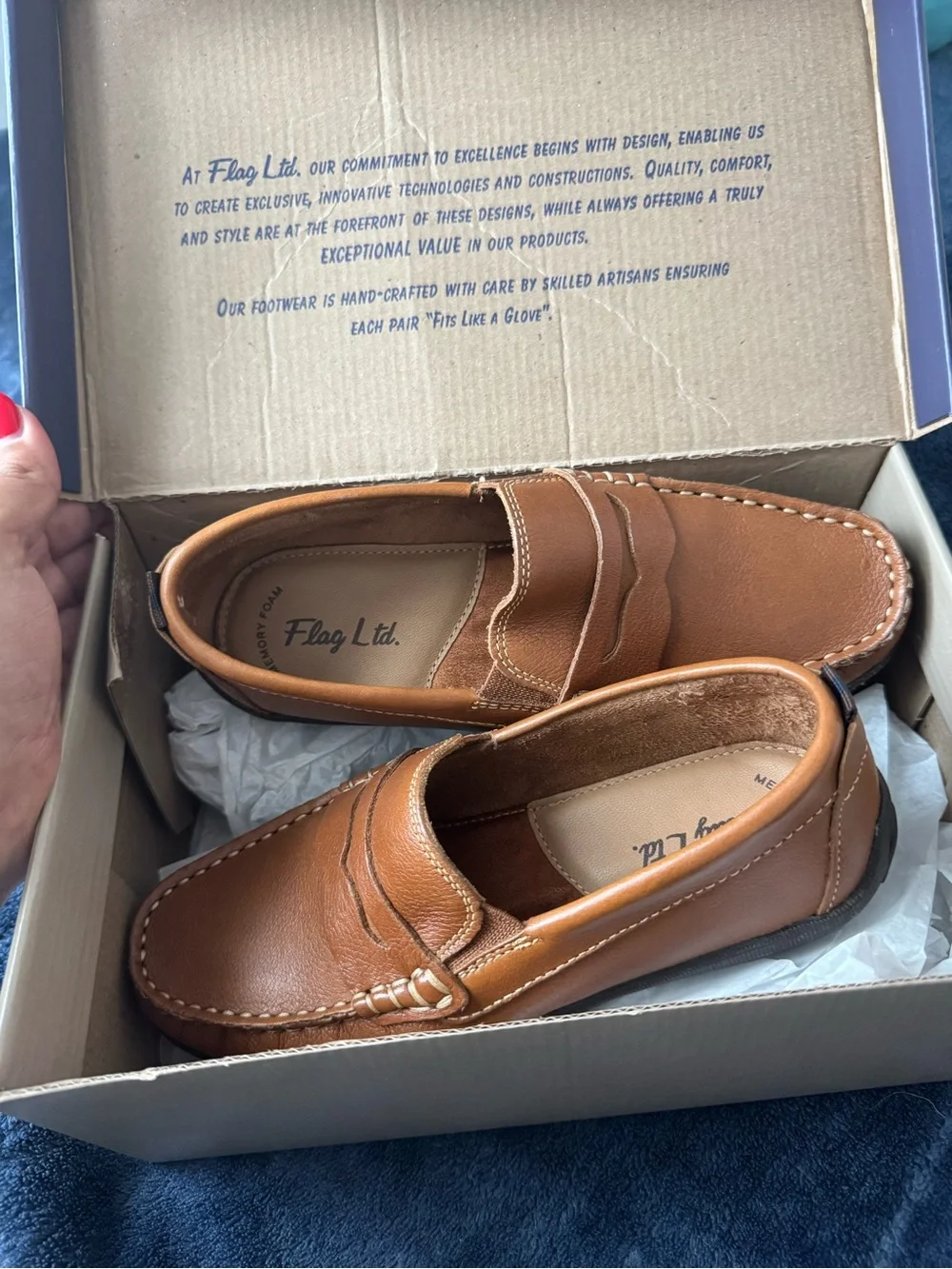 Tan Leather Penny Loafers